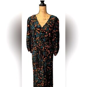 Ava & Viv, hi-lo, faux wrap dress